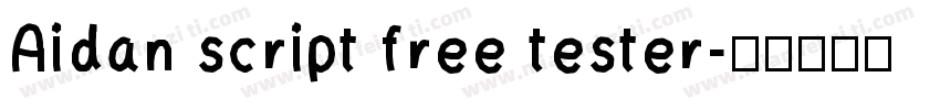 Aidan script free tester字体转换